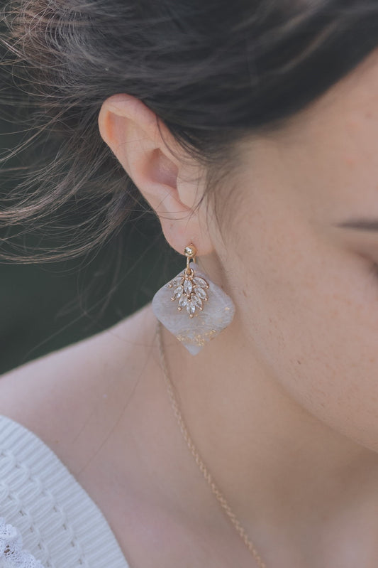 CLAIRE | Boucles d'oreilles en argile polymère