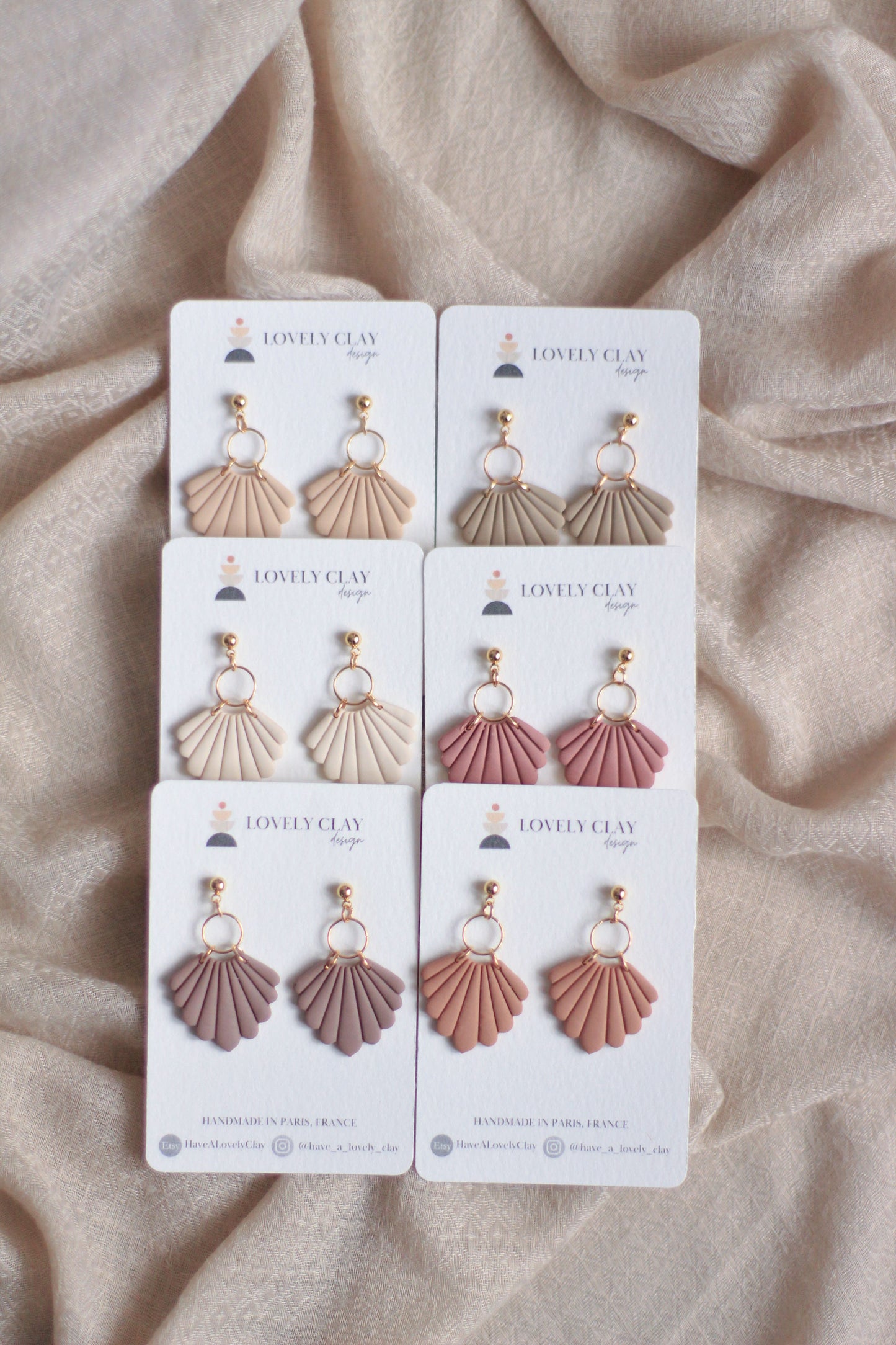 ARIELLA | Boucles d'oreilles en argile polymère