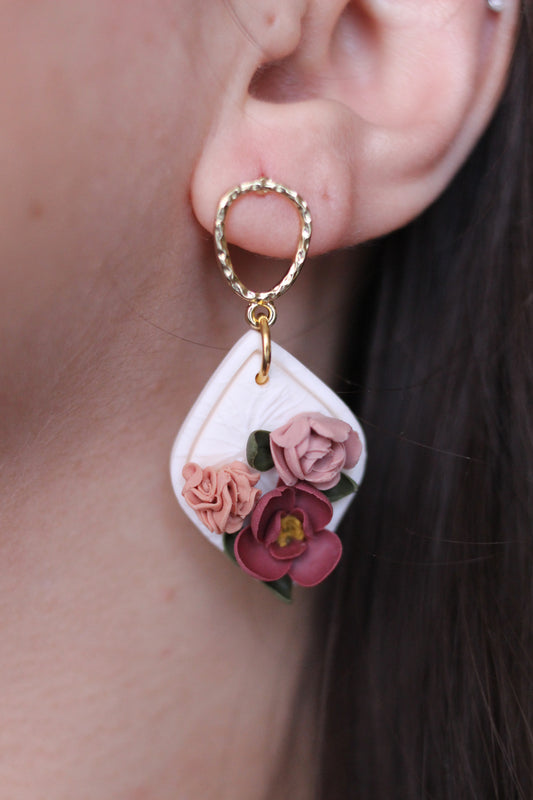 FLORENCE | Boucles d'oreilles en argile polymère