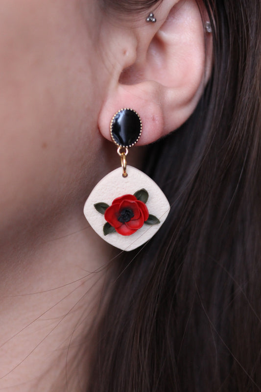 MAÏA | Boucles d'oreilles en argile polymère