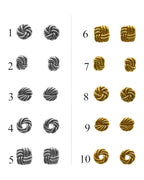 Pack de 3 | Clous d'oreilles en argile polymère