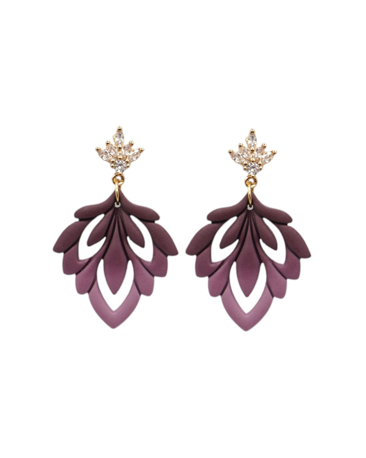 AMBRE | Boucles d'oreilles en argile polymère