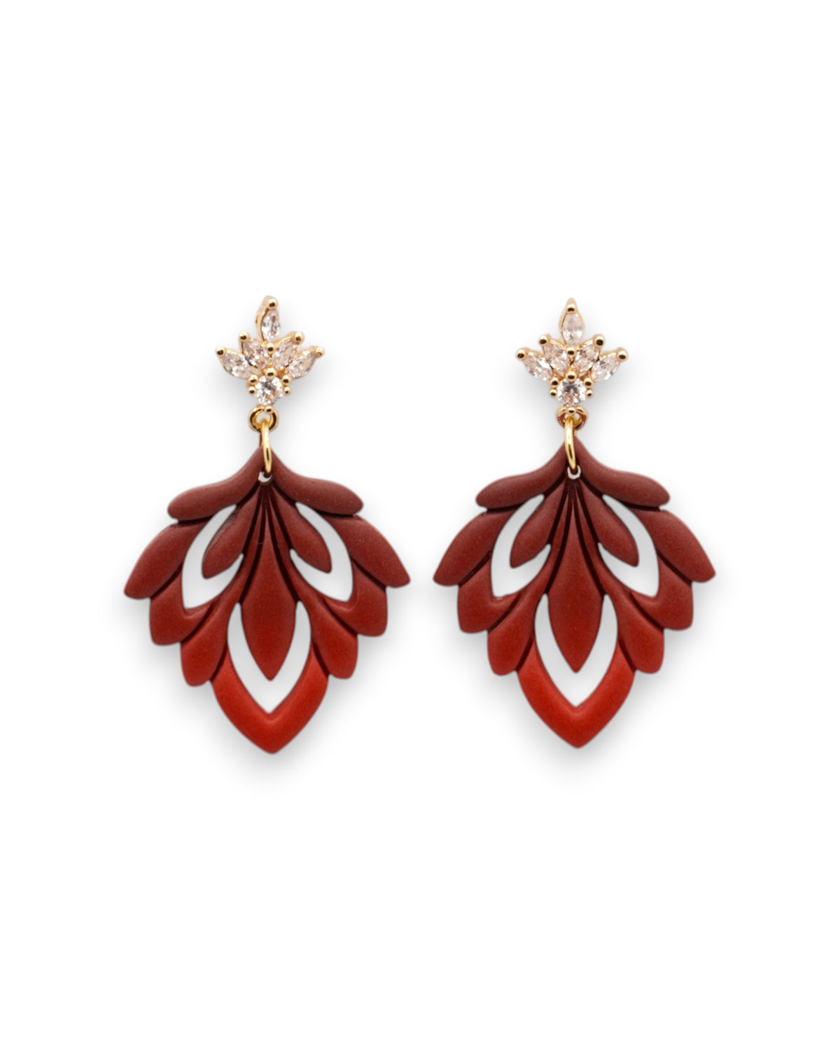 AMBRE | Boucles d'oreilles en argile polymère