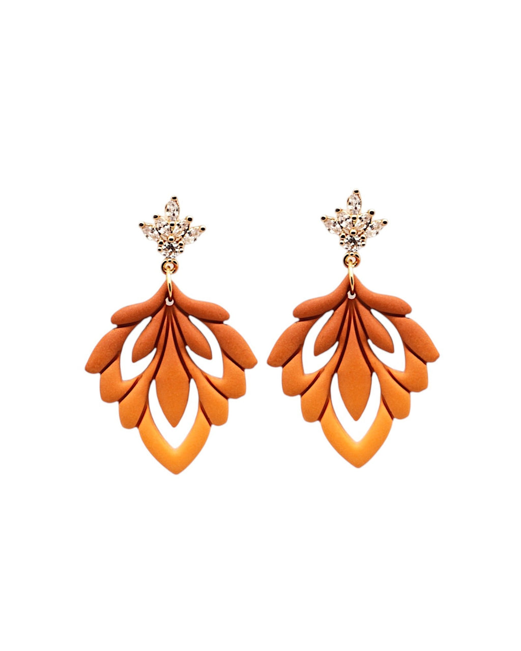 AMBRE | Boucles d'oreilles en argile polymère