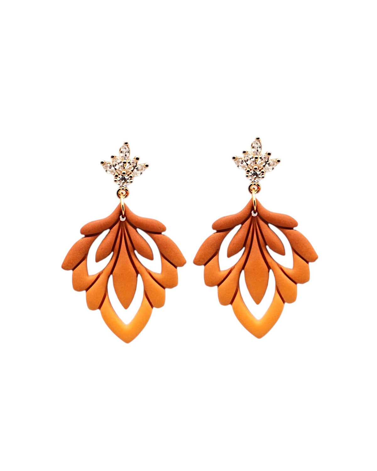 AMBRE | Boucles d'oreilles en argile polymère