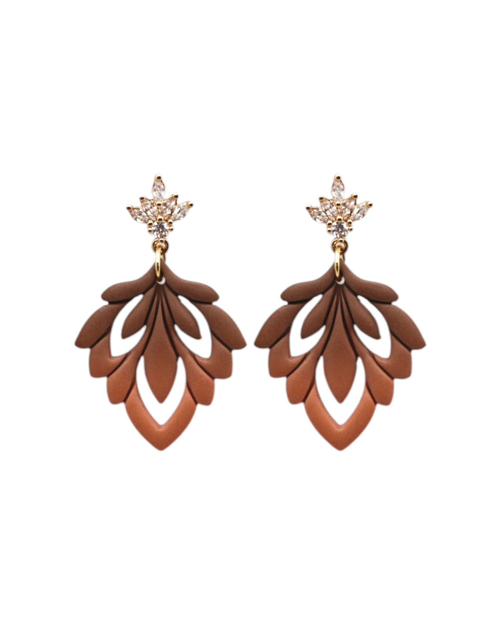 AMBRE | Boucles d'oreilles en argile polymère