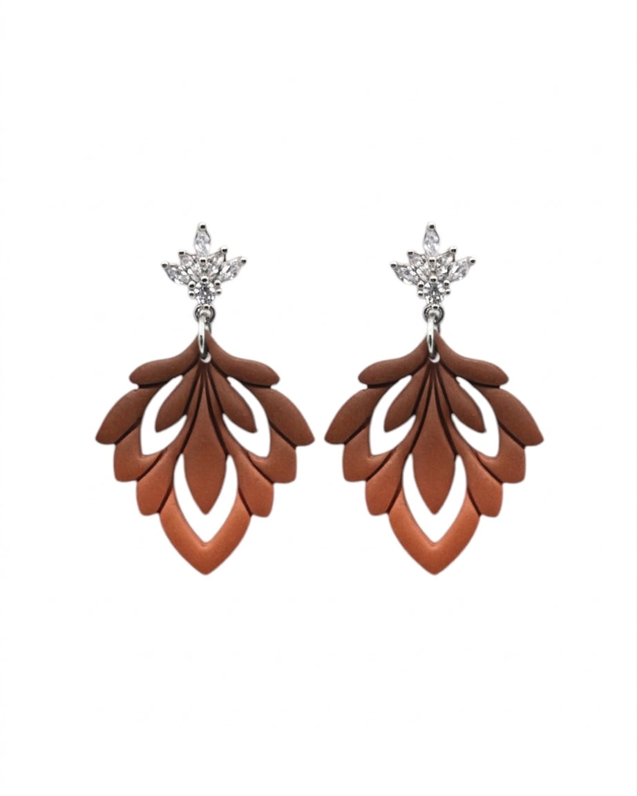AMBRE | Boucles d'oreilles en argile polymère