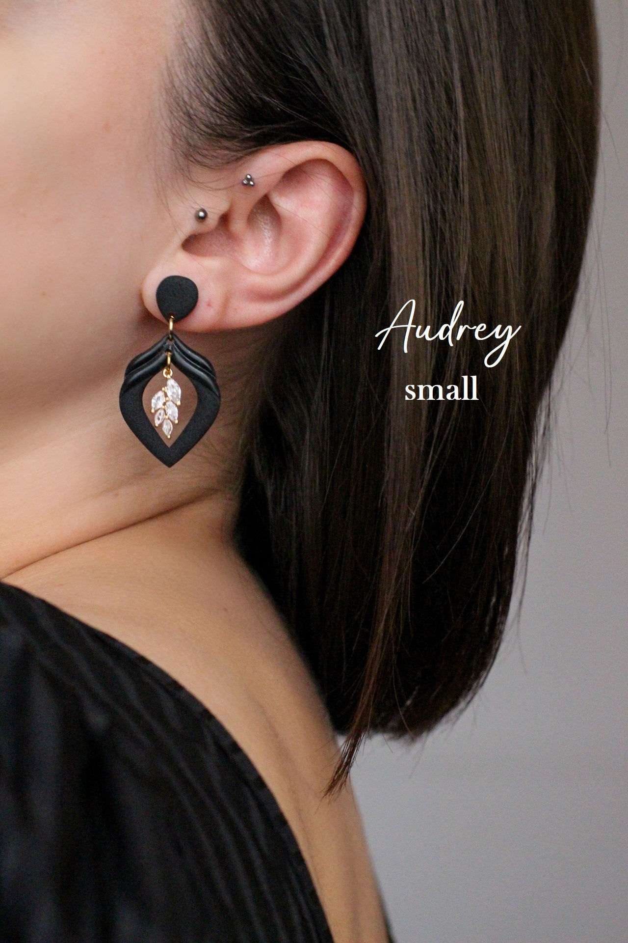 AUDREY | Boucles d'oreilles en argile polymère