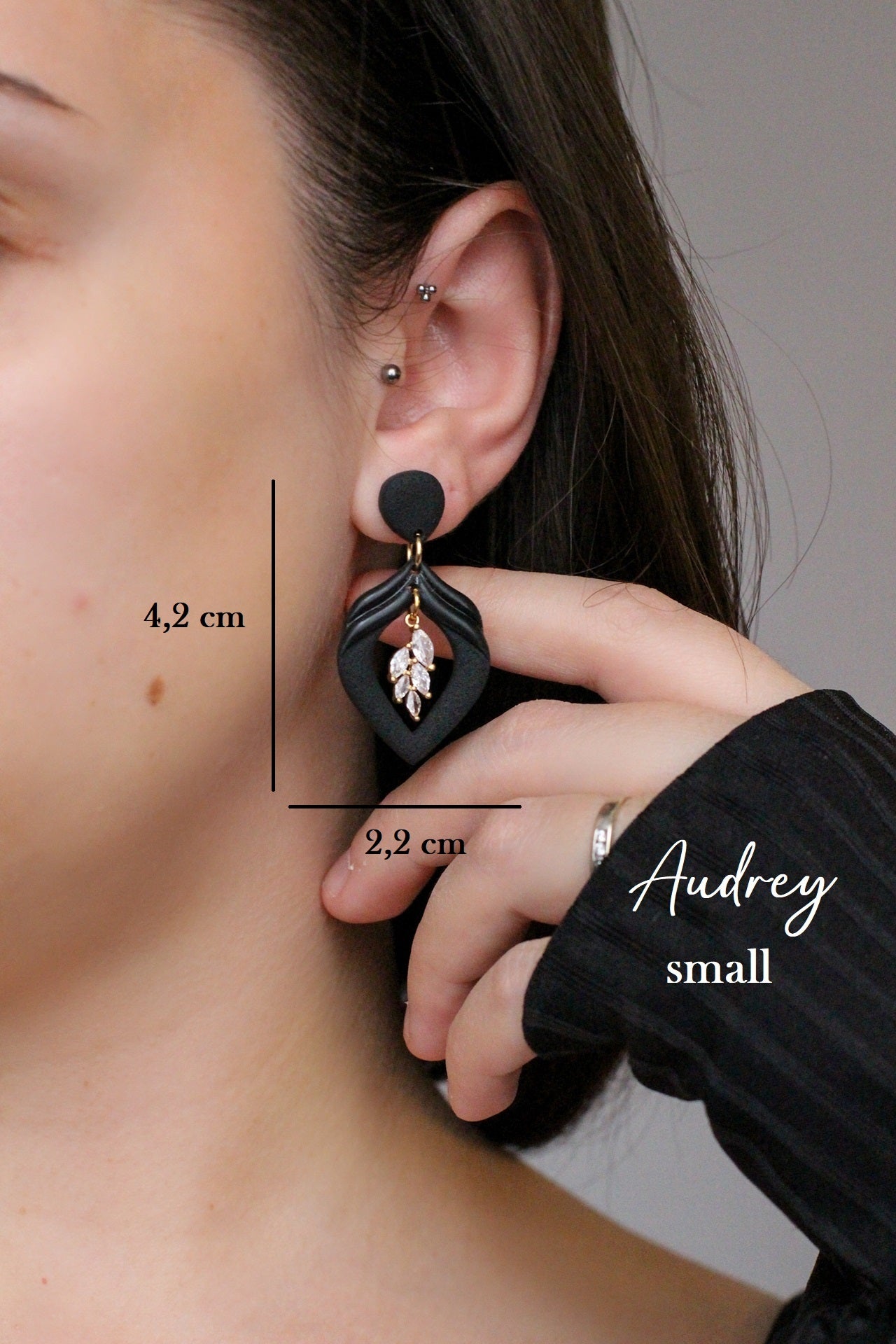 AUDREY | Boucles d'oreilles en argile polymère