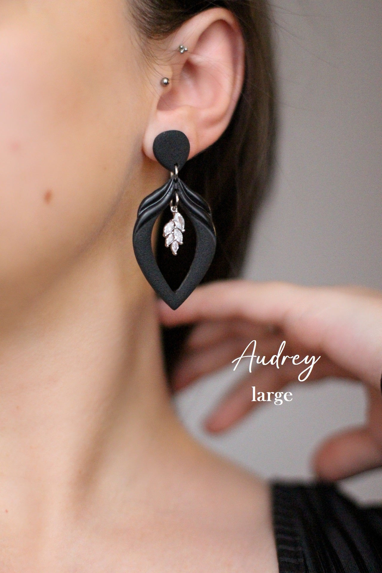 AUDREY | Boucles d'oreilles en argile polymère