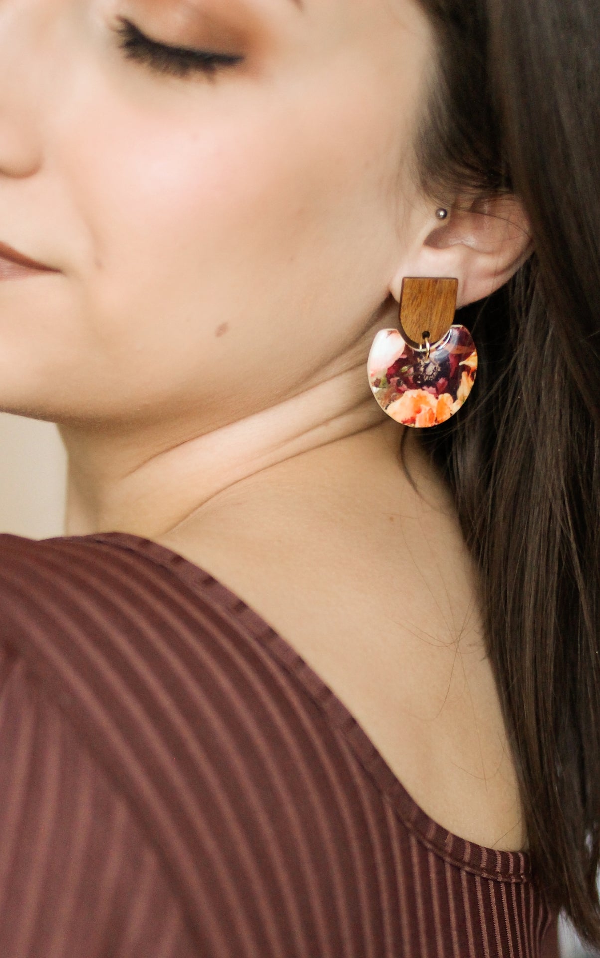 DAVINA | Boucles d'oreilles en argile polymère