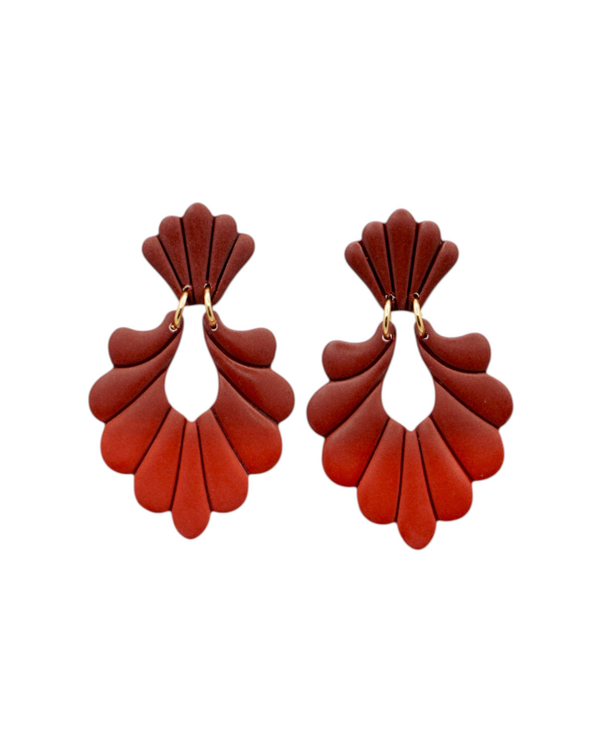 SIENNA | Boucles d'oreilles en argile polymère