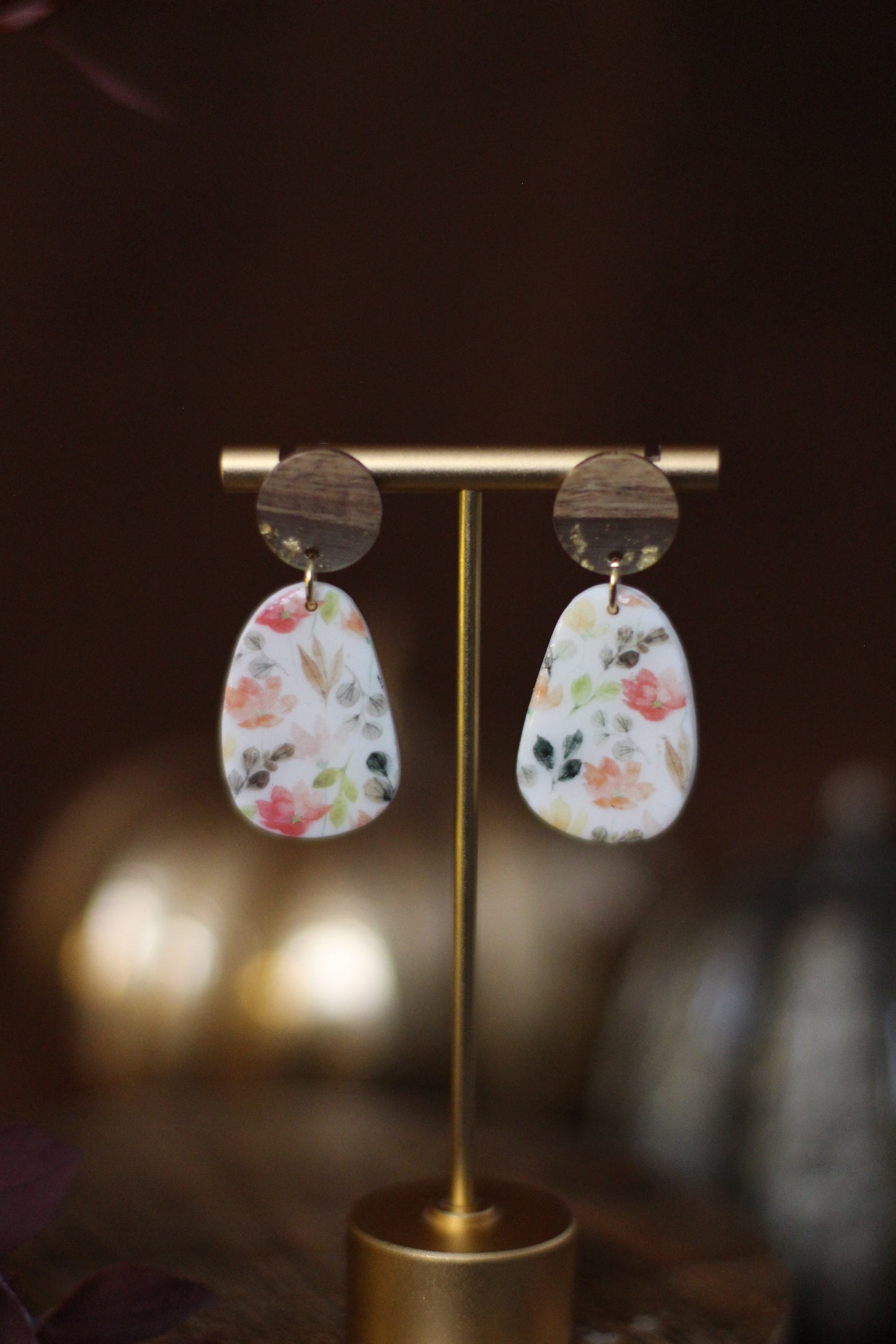 OLIVIA | Boucles d'oreilles en argile polymère