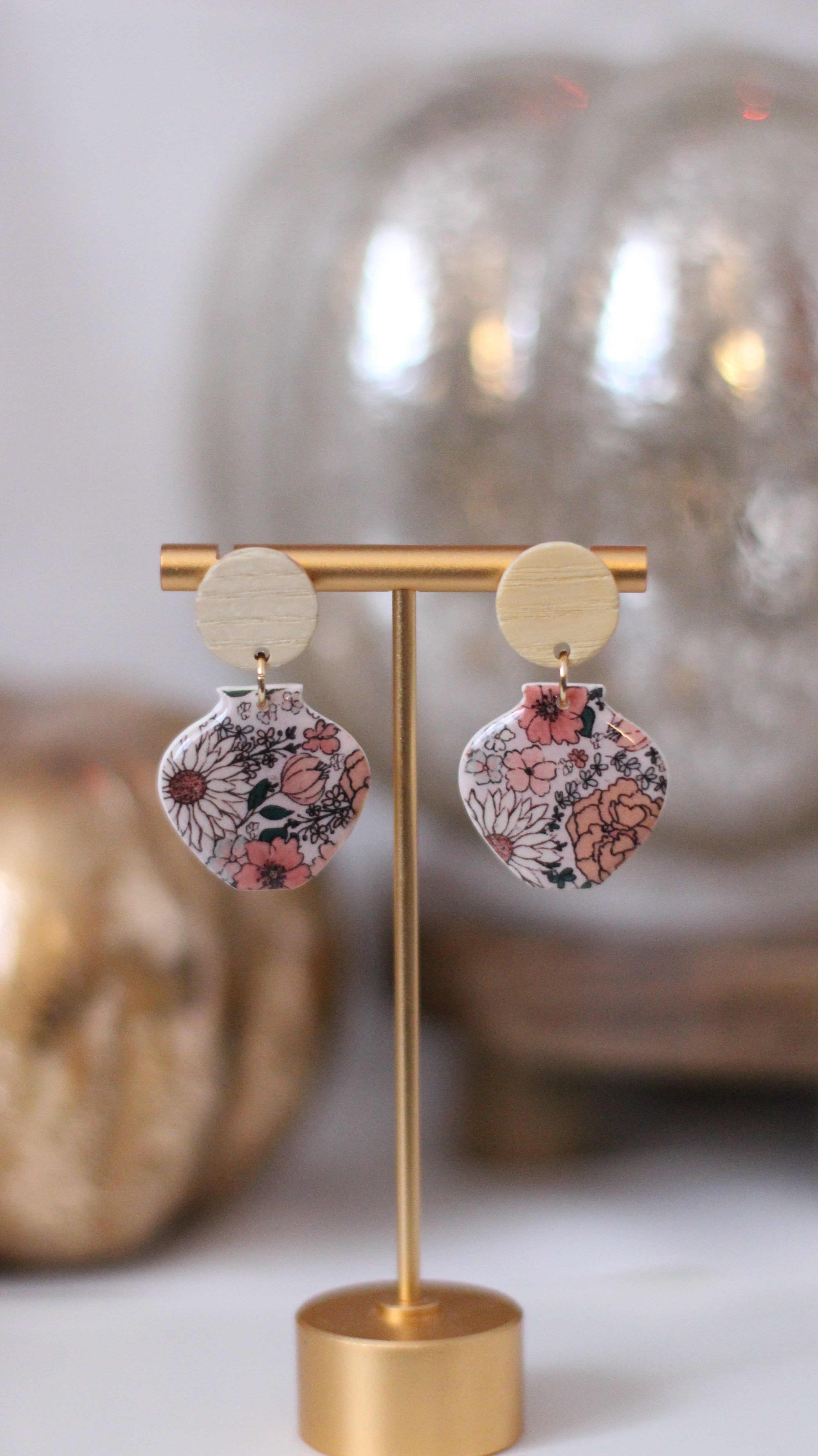 LÉNA | Boucles d'oreilles en argile polymère