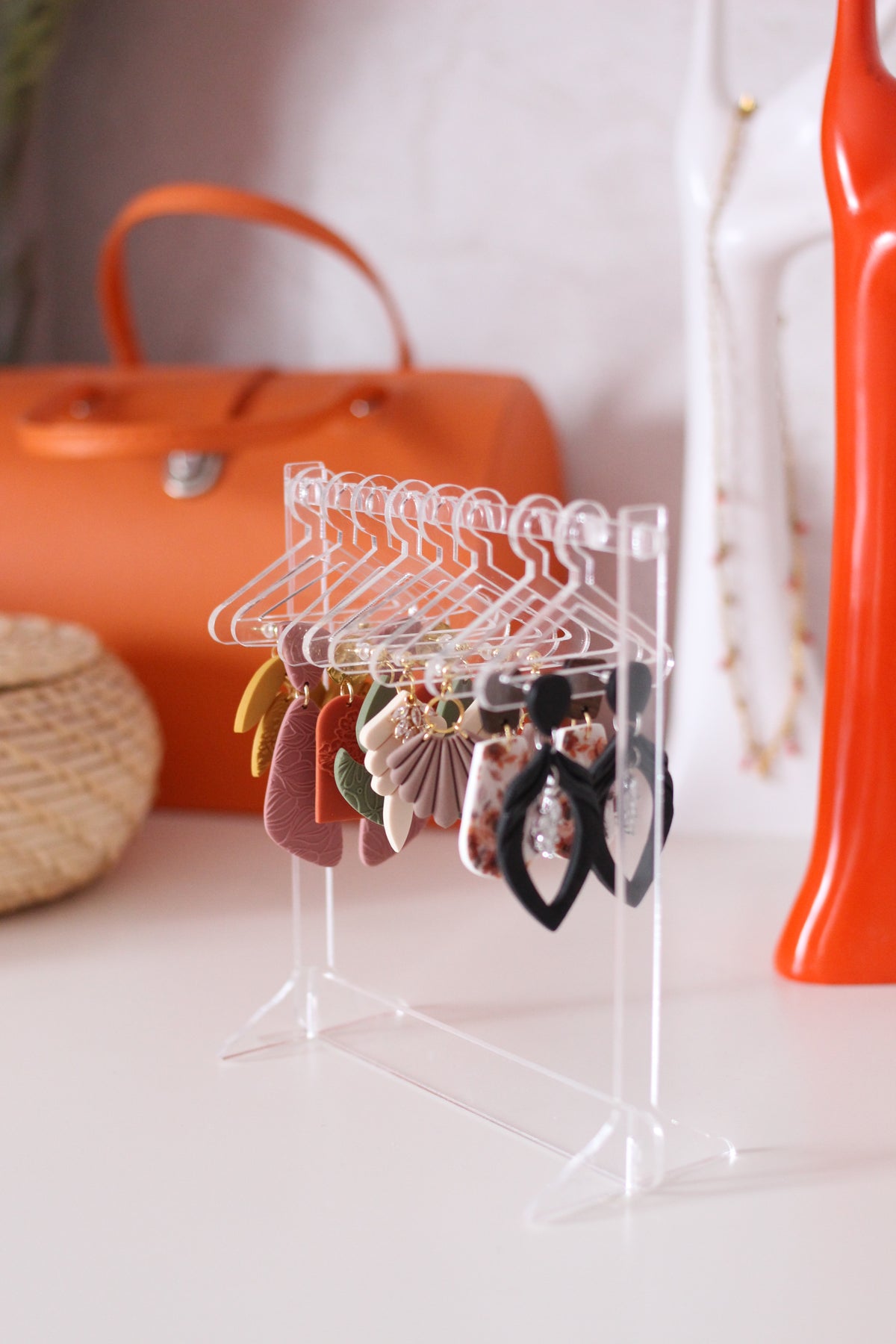Aizuoni Support de Boucles d'Oreilles en Acrylique avec cintres | Support de Boucles d'oreilles en Acrylique avec 8 cintres,Organisateur de Support de Boucle d'oreille pour Exposition personnelle Aizuoni Support de Boucles d'Oreilles en Acrylique avec cintres | Support de Boucles d'oreilles en Acrylique avec 8 cintres,Organisateur de Support de Boucle d'oreille pour Exposition personnelle