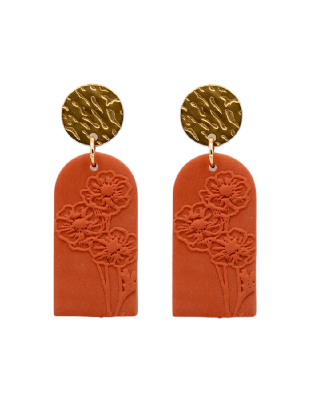 FLORA | Boucles d'oreilles en argile polymère