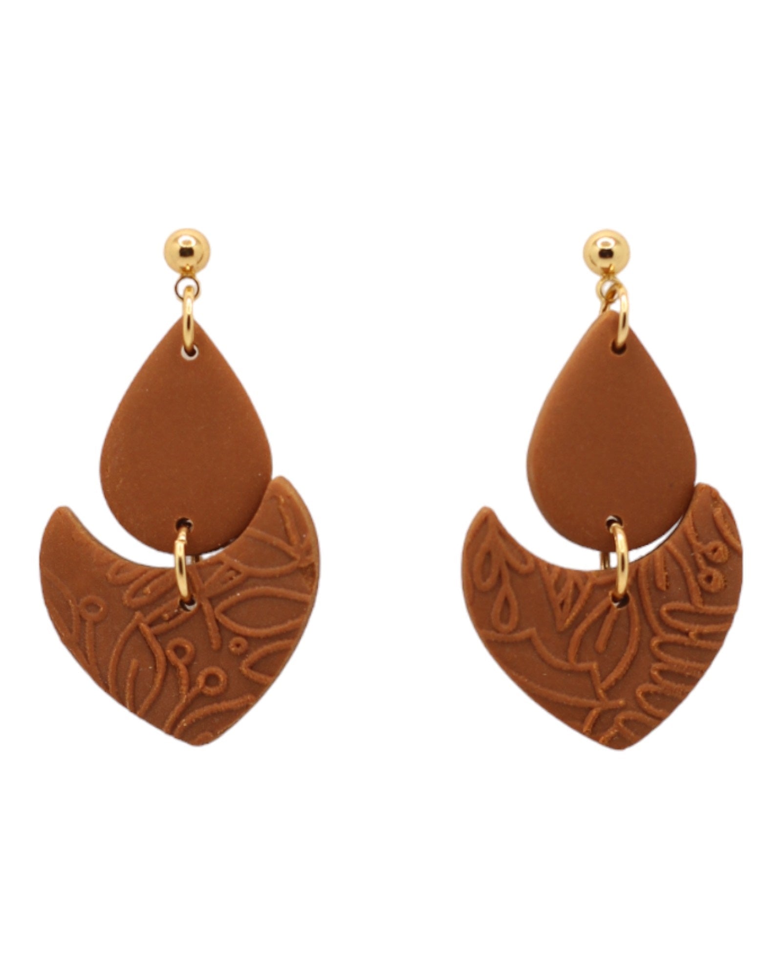 LILY | Boucles d'oreilles en argile polymère