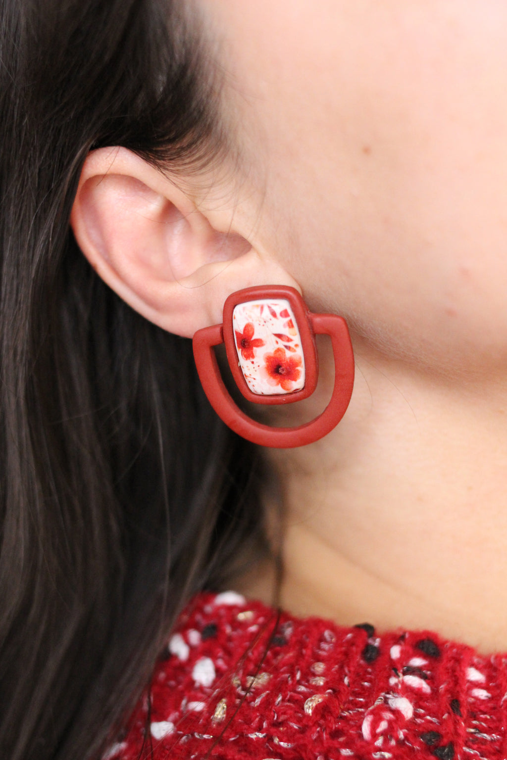 Collection complète "Missing piece" | Boucles d'oreilles en argile polymère