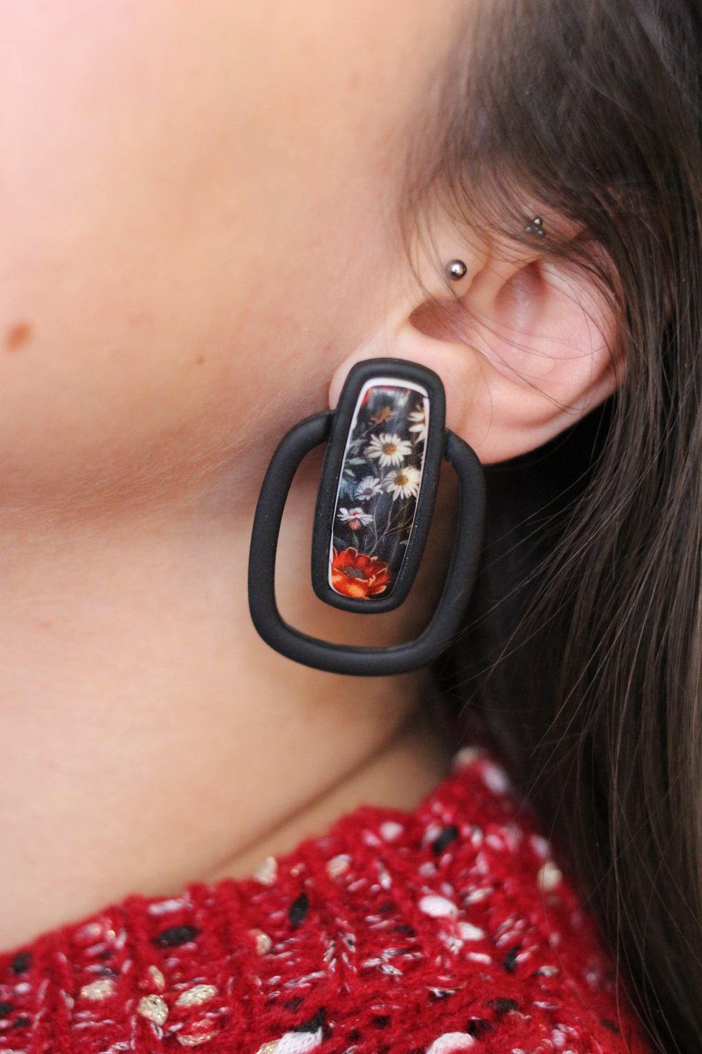 DAHLIA | Boucles d'oreilles en argile polymère