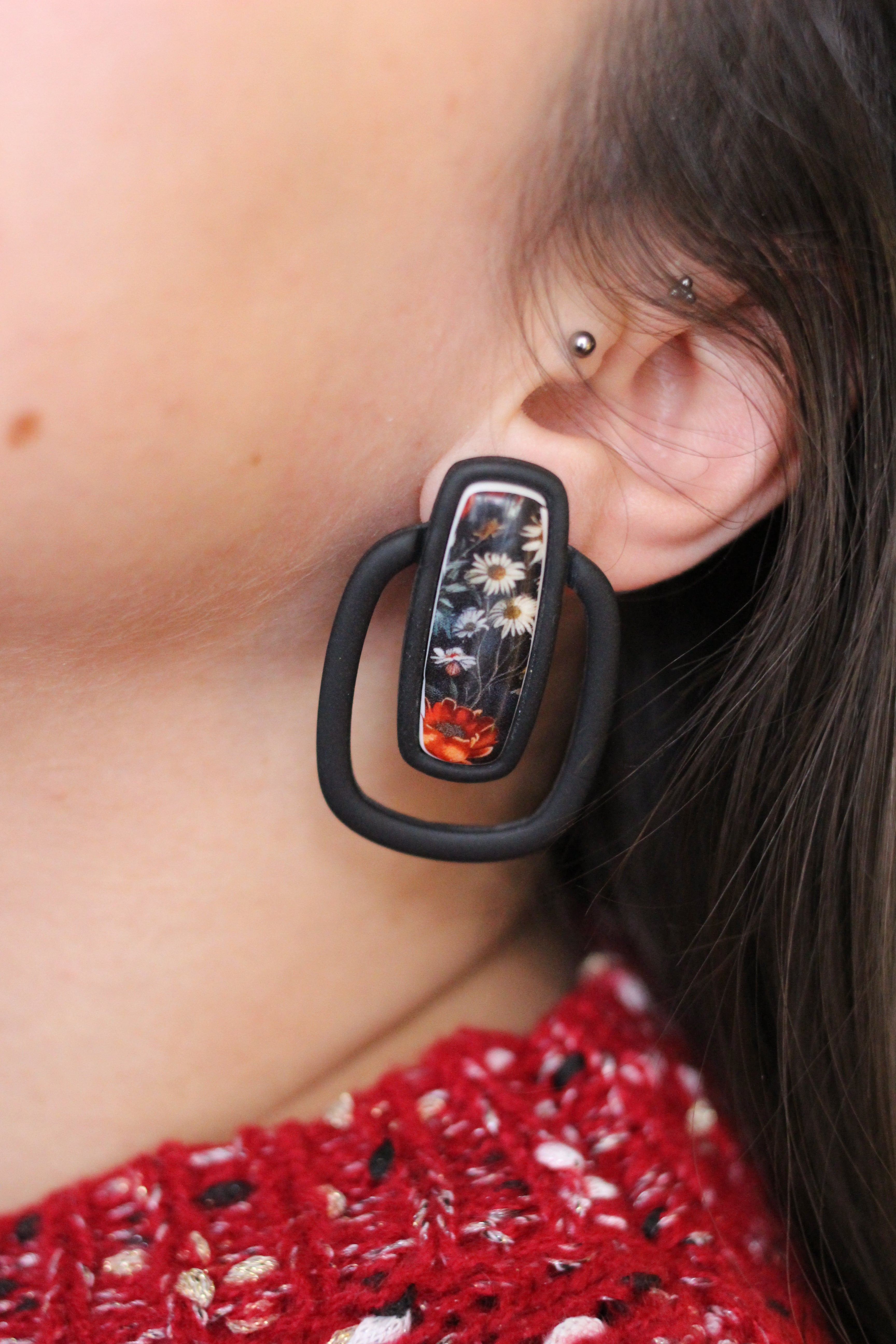 DAHLIA | Boucles d'oreilles en argile polymère