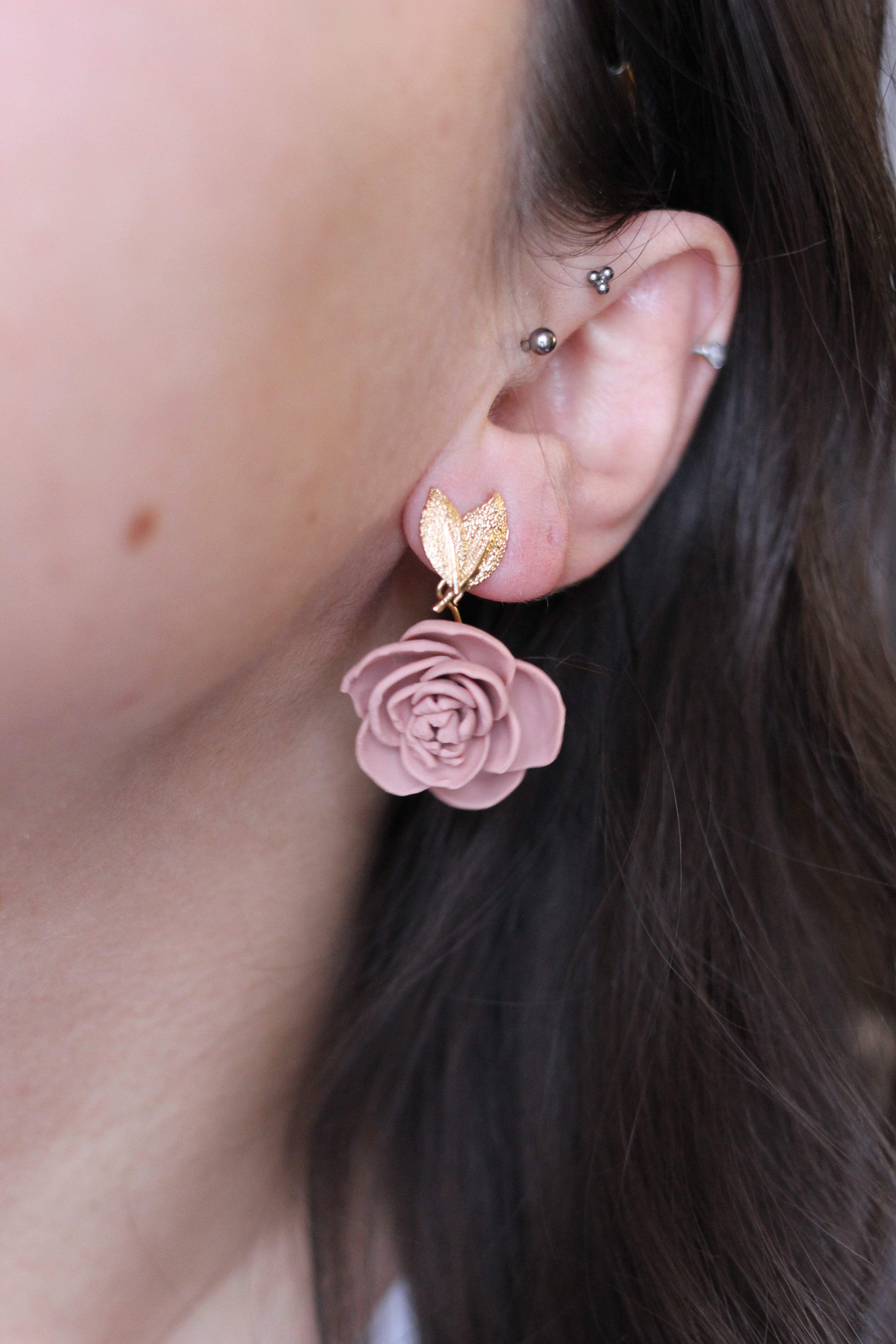 VALENTINE | Boucles d'oreilles en argile polymère