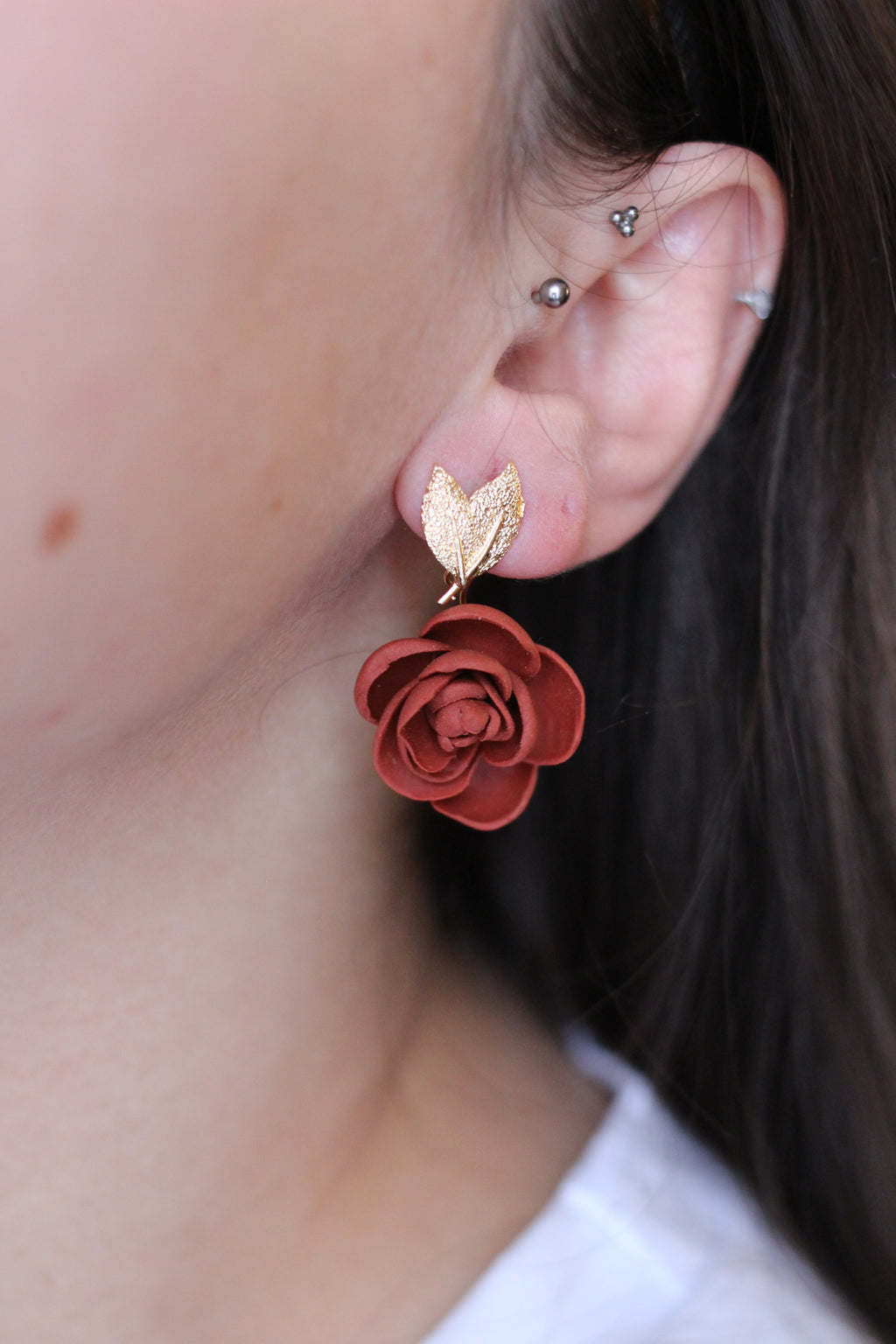 VALENTINE | Boucles d'oreilles en argile polymère