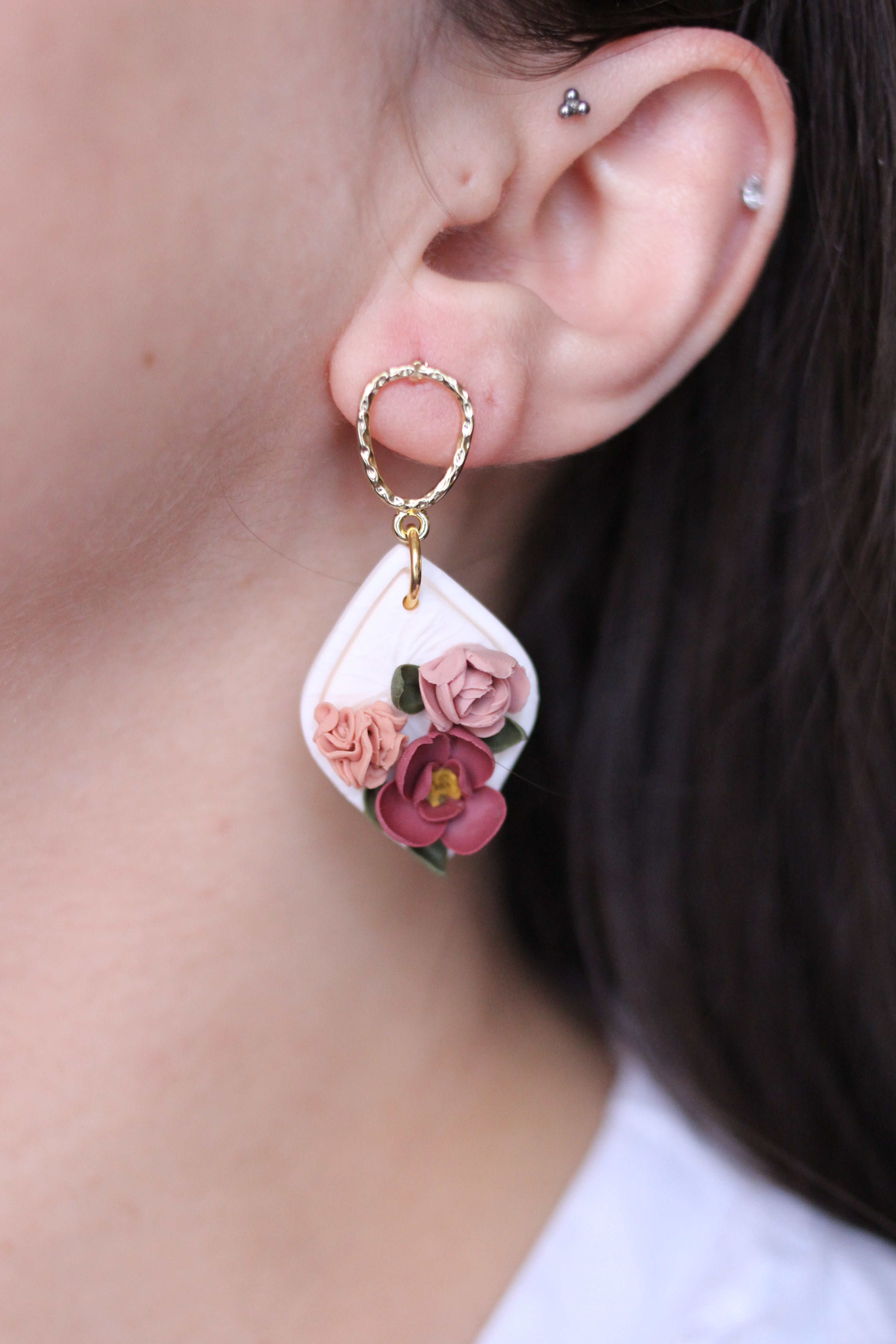 FLORENCE | Boucles d'oreilles en argile polymère