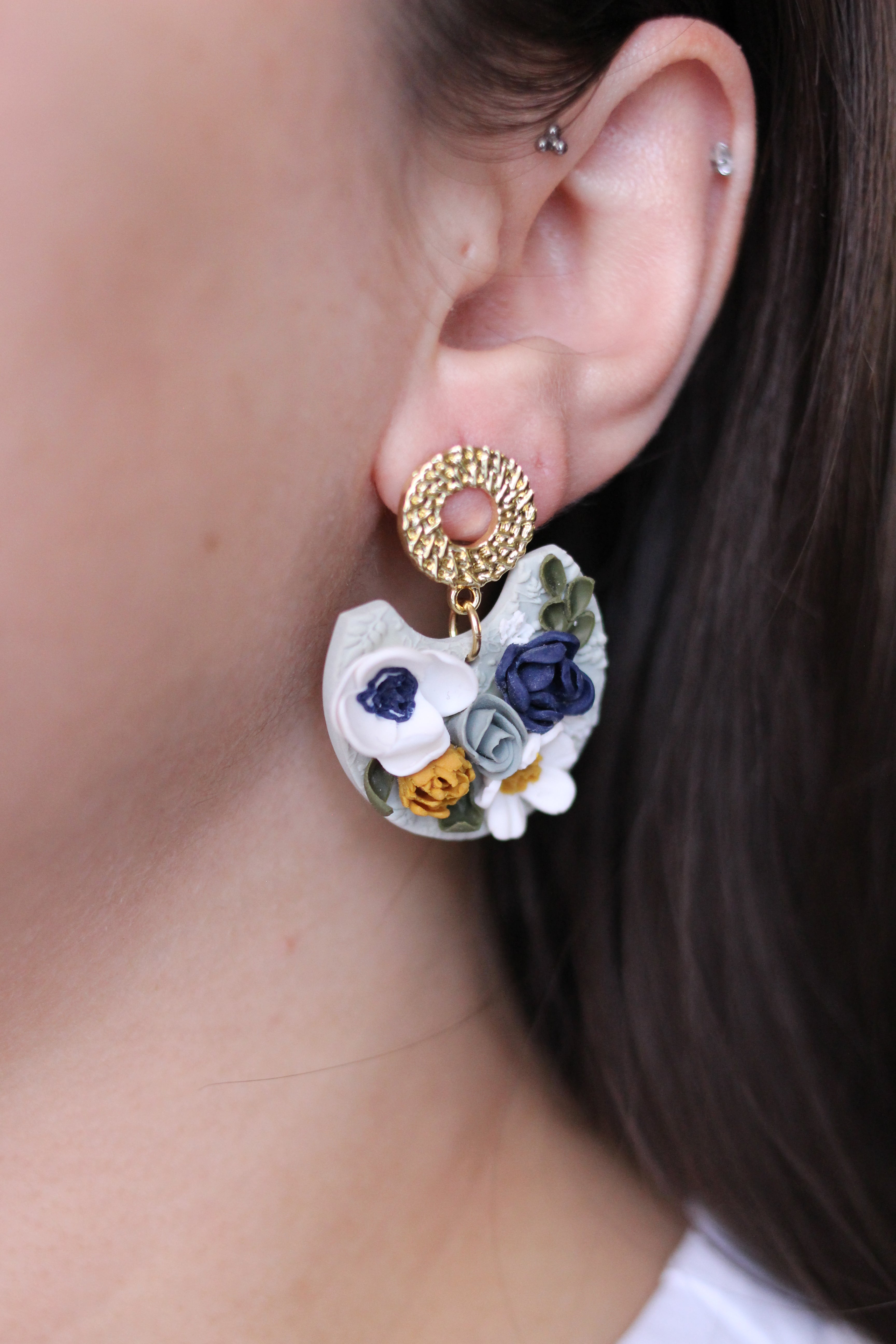 EDEN | Boucles d'oreilles en argile polymère