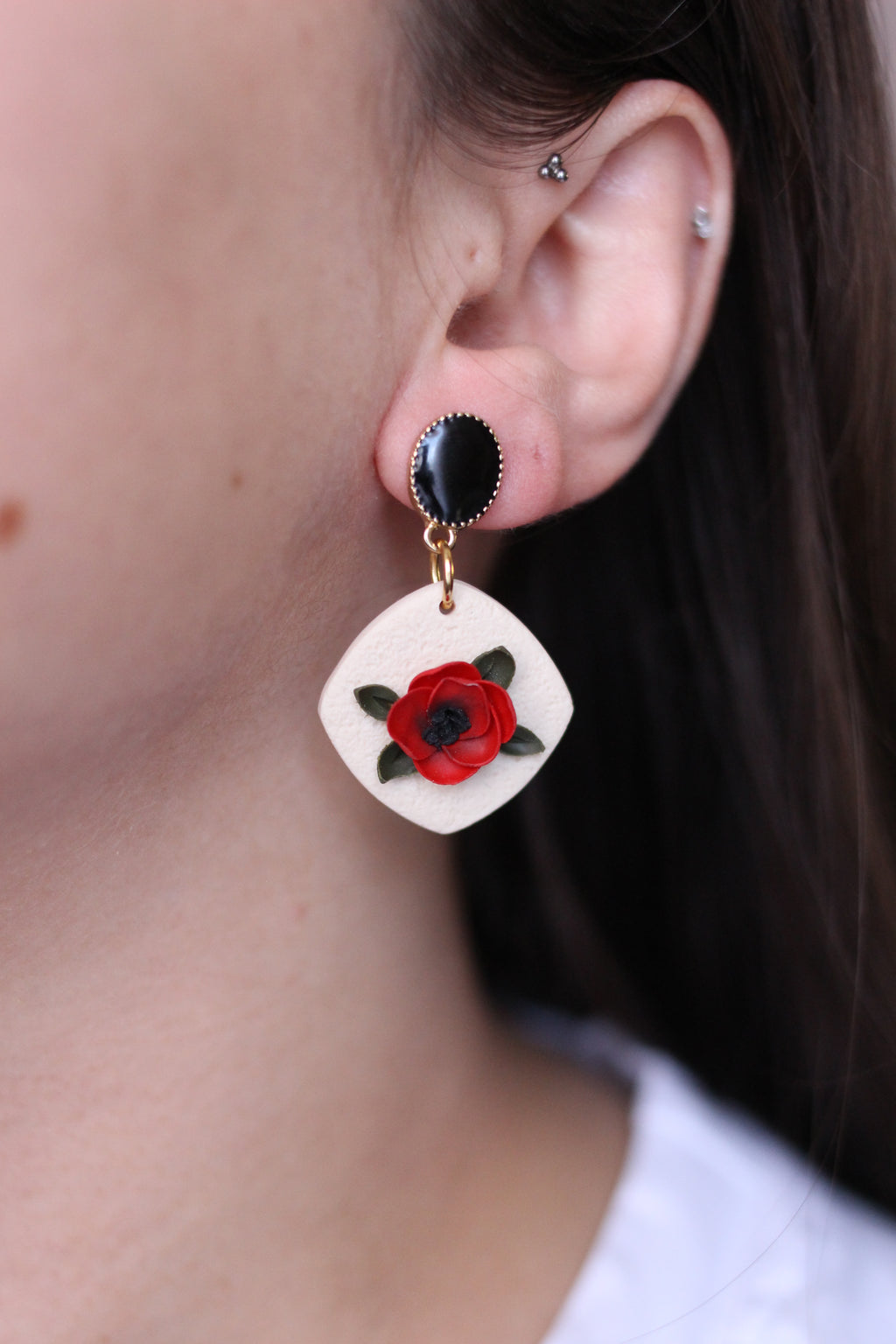 MAÏA | Boucles d'oreilles en argile polymère