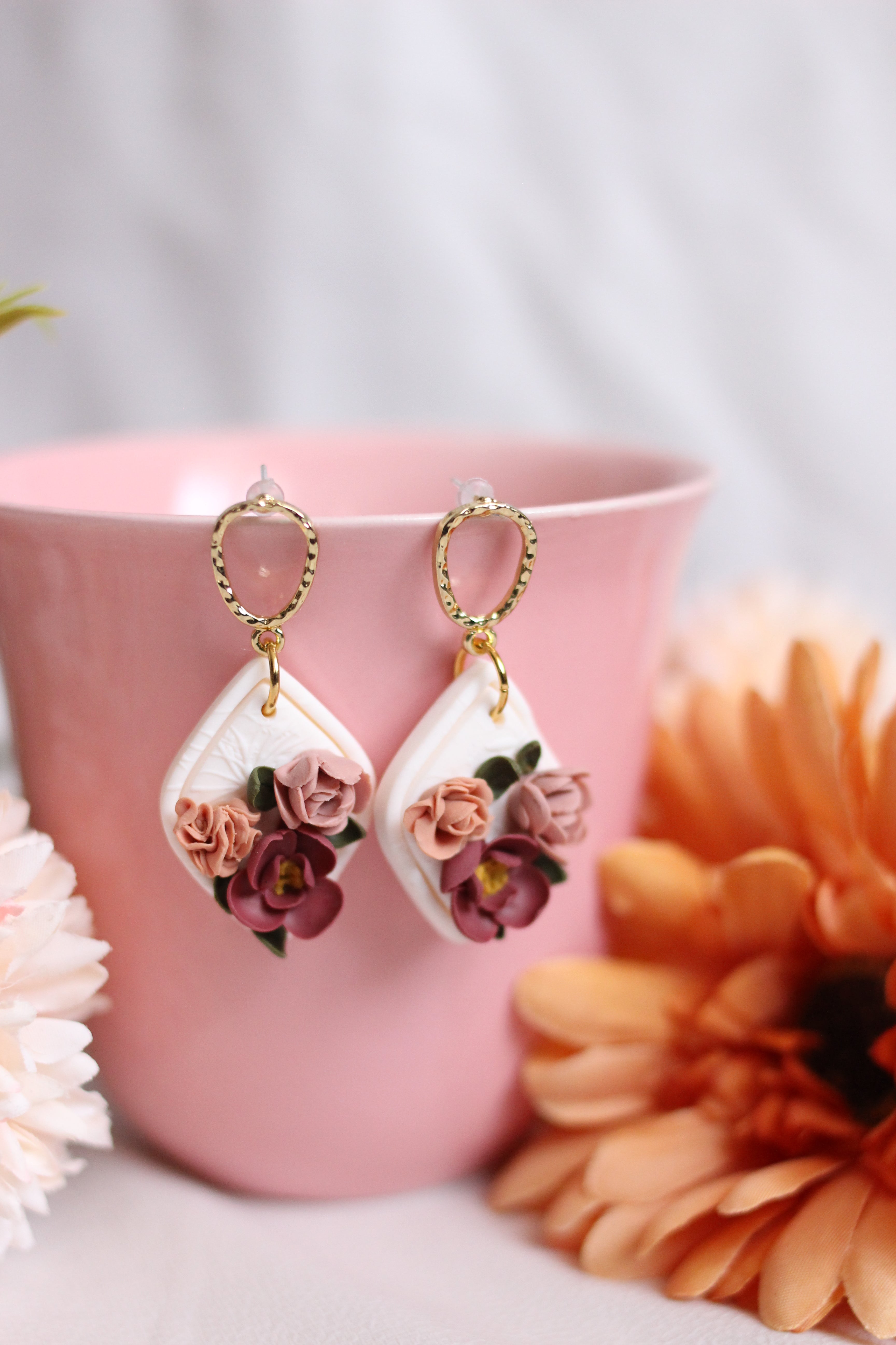 FLORENCE | Boucles d'oreilles en argile polymère