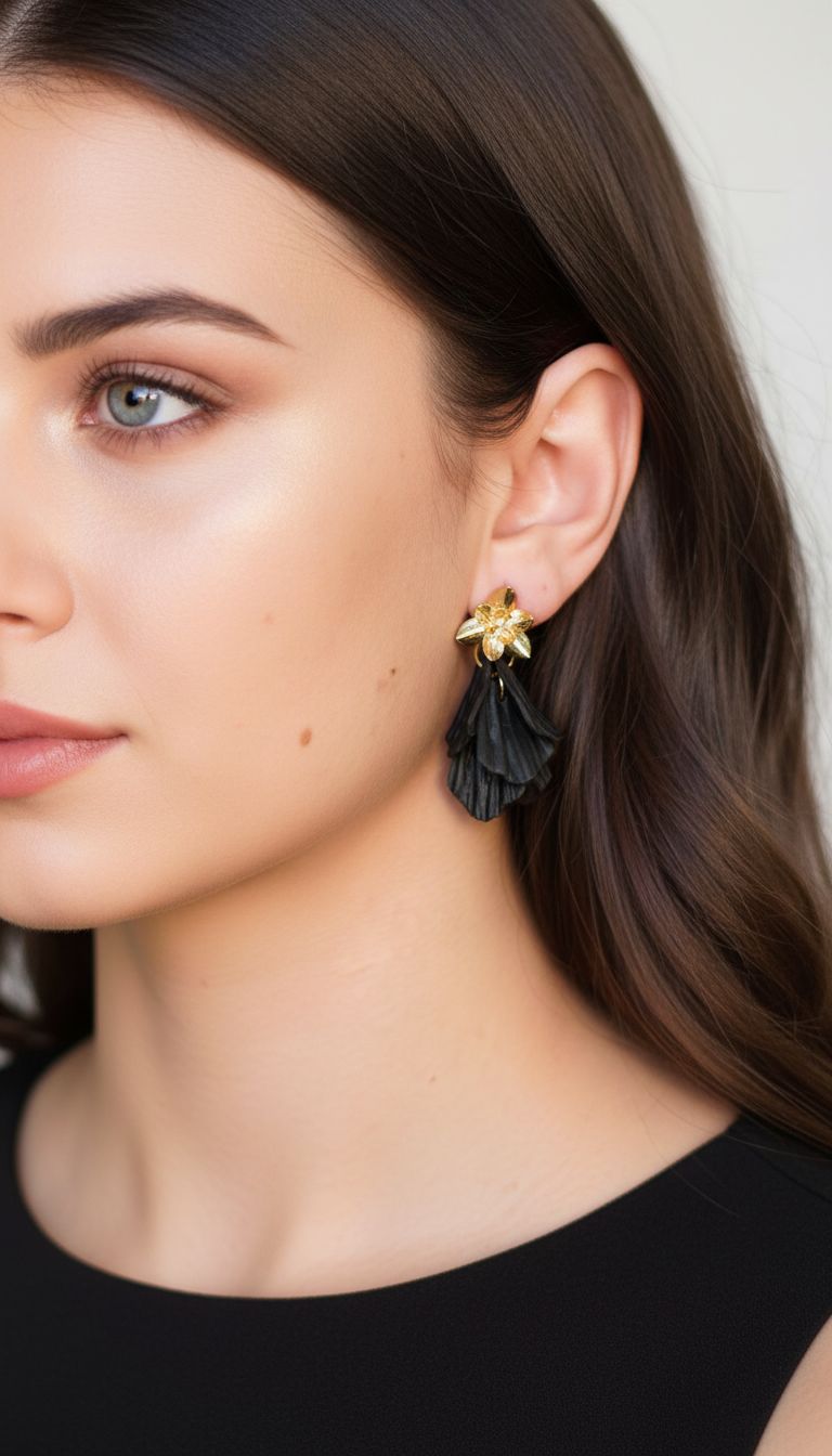 CÉLINE | Boucles d'oreilles en argile polymère