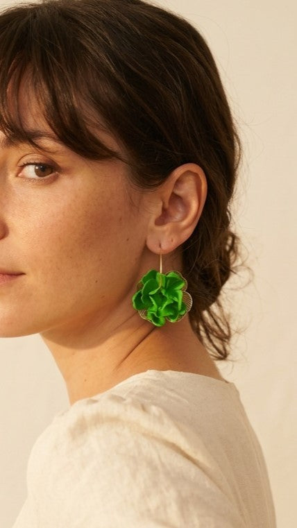 Créoles SOLANA — boucles d'oreilles argile polymère