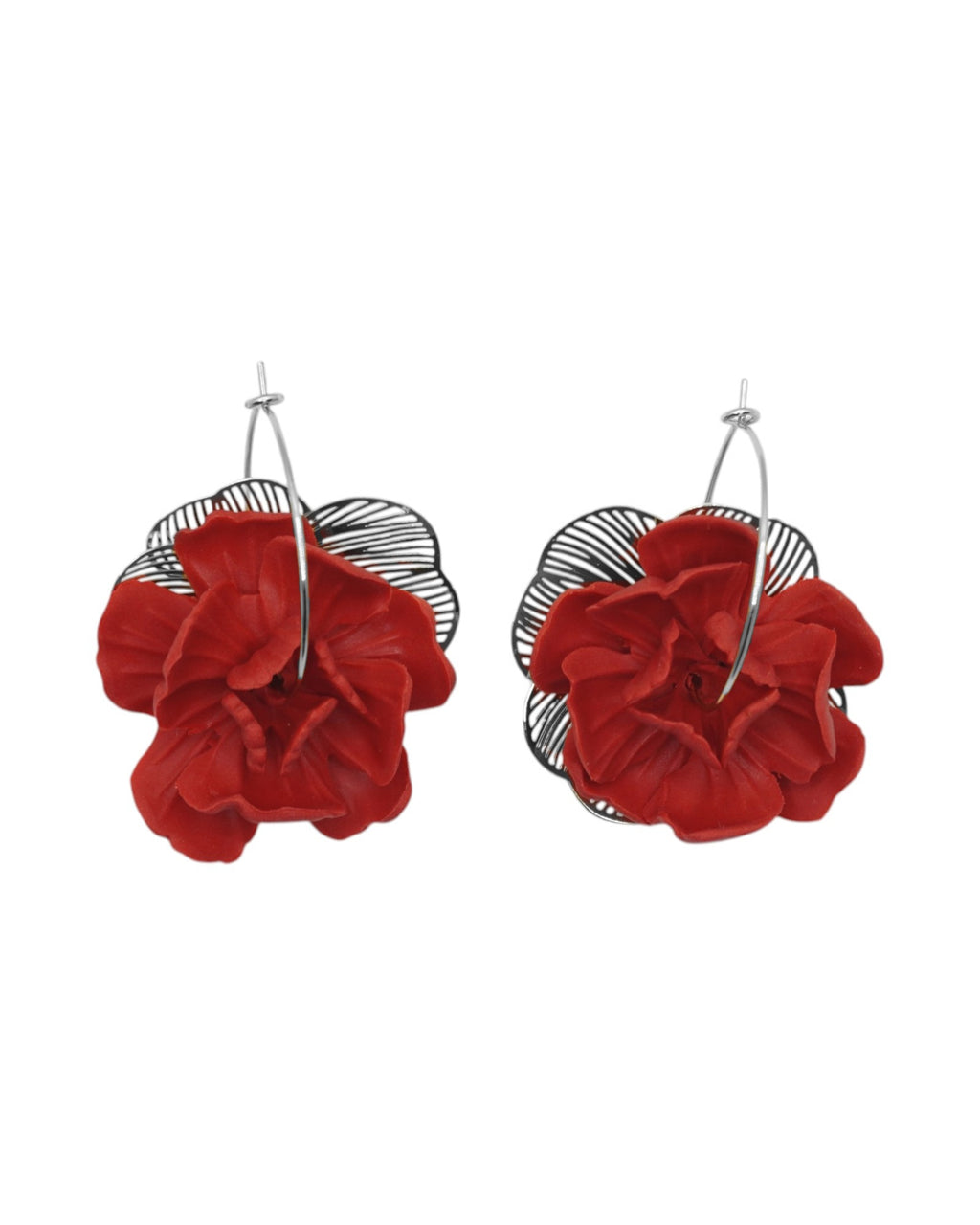 Créoles SOLANA — boucles d'oreilles argile polymère