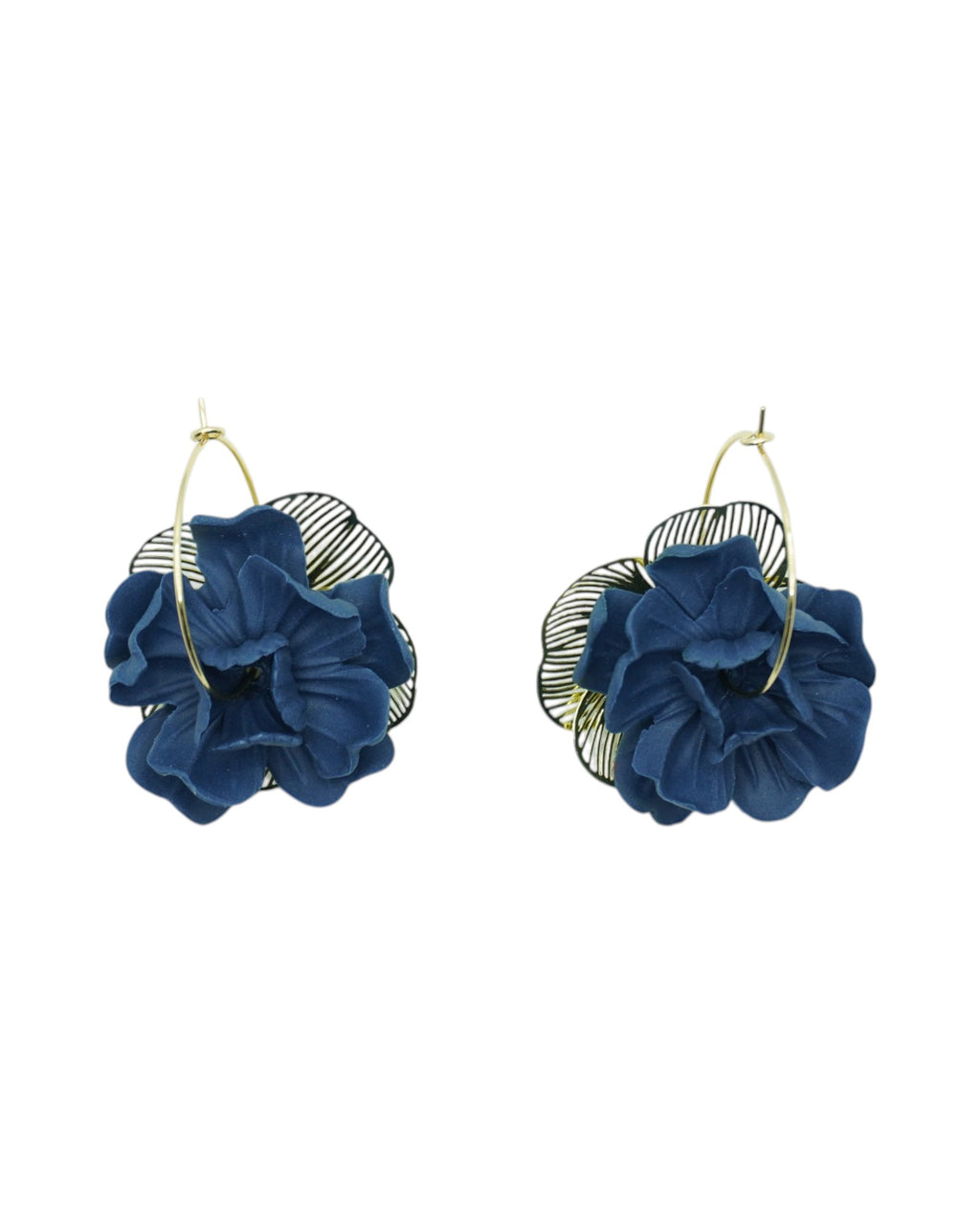 Créoles SOLANA — boucles d'oreilles argile polymère
