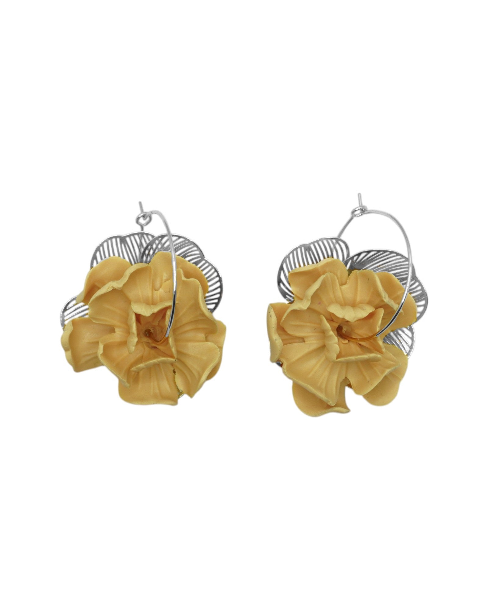 Créoles SOLANA — boucles d'oreilles argile polymère