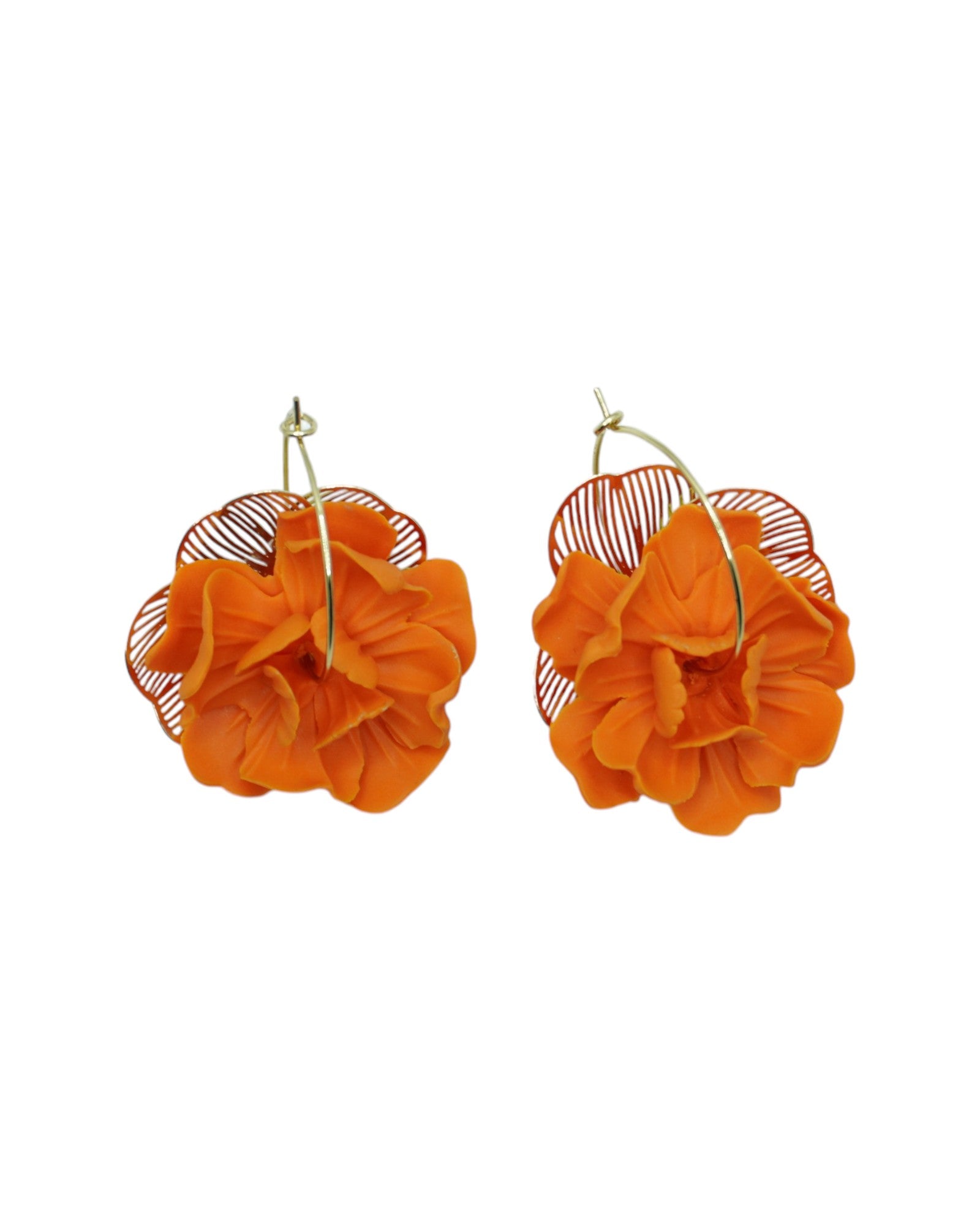 Créoles SOLANA — boucles d'oreilles argile polymère
