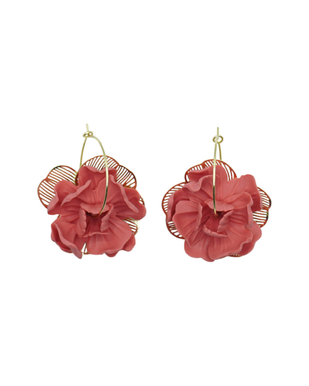 Créoles SOLANA — boucles d'oreilles argile polymère