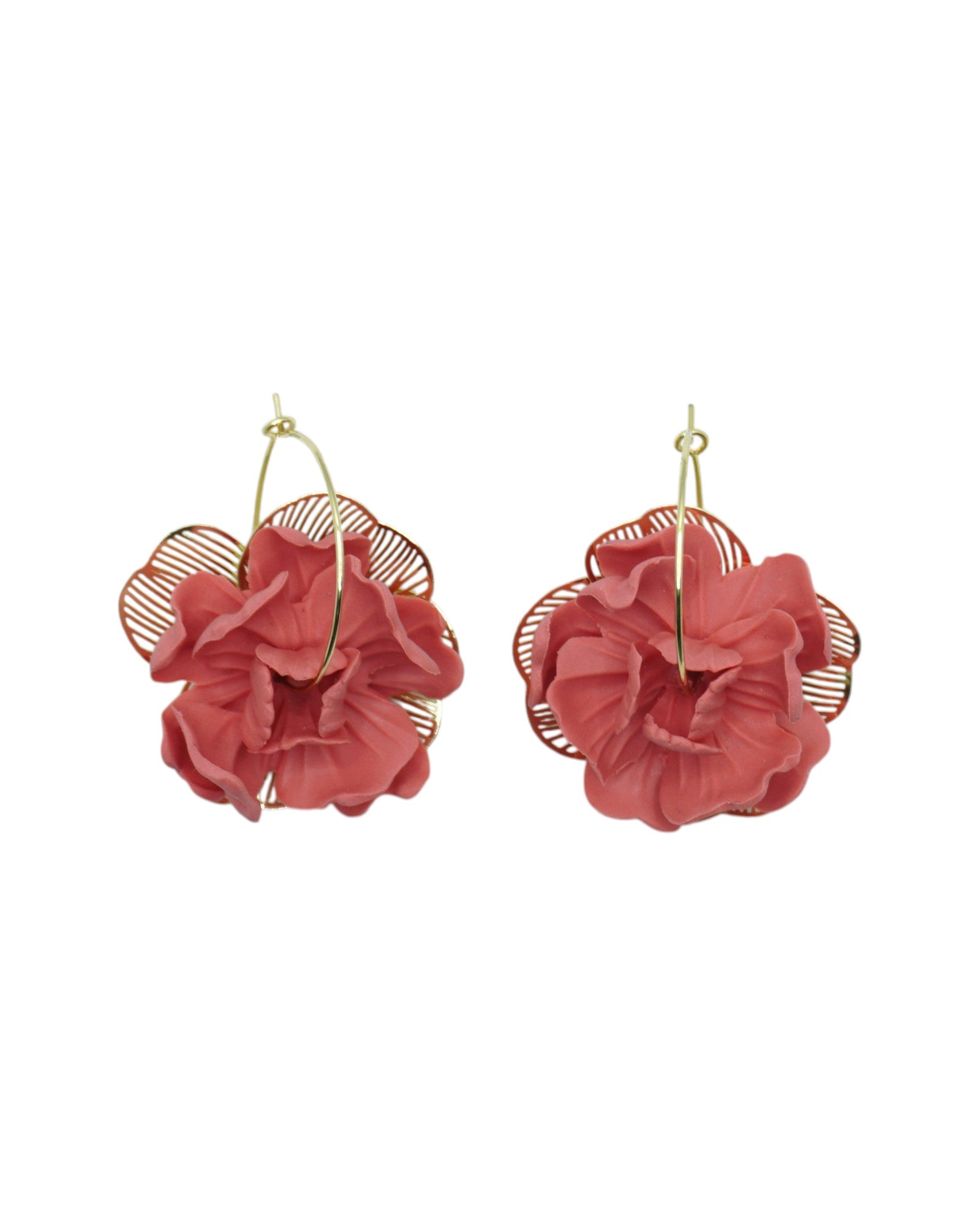 Créoles SOLANA — boucles d'oreilles argile polymère