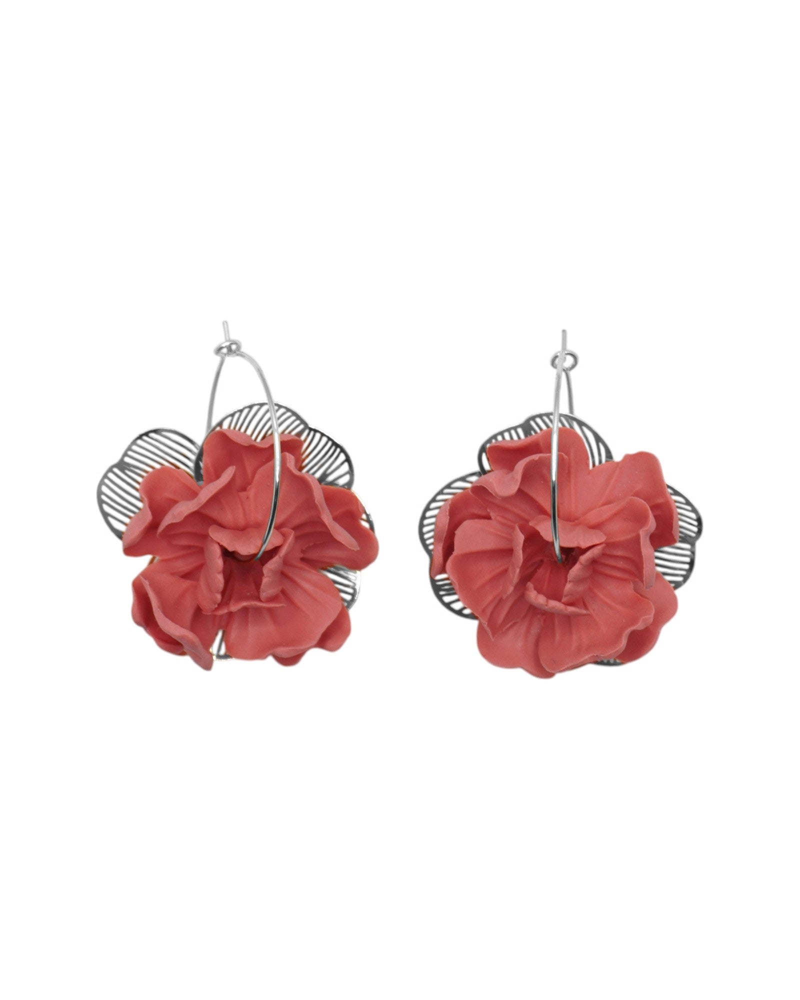 Créoles SOLANA — boucles d'oreilles argile polymère
