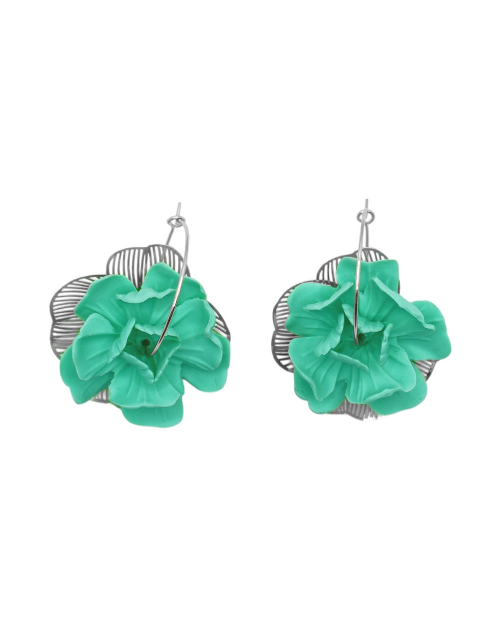 Créoles SOLANA — boucles d'oreilles argile polymère