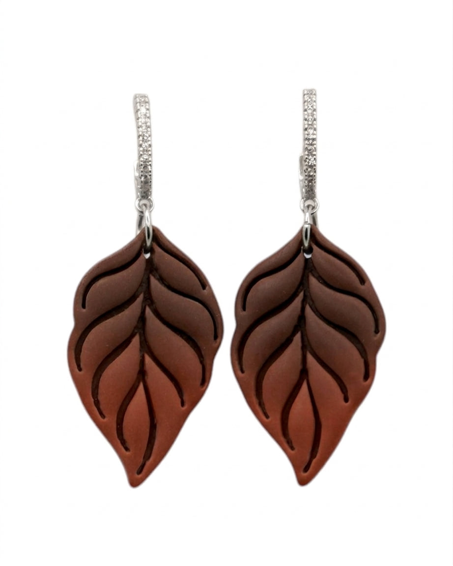 AUTOMNA | Boucles d'oreilles en argile polymère