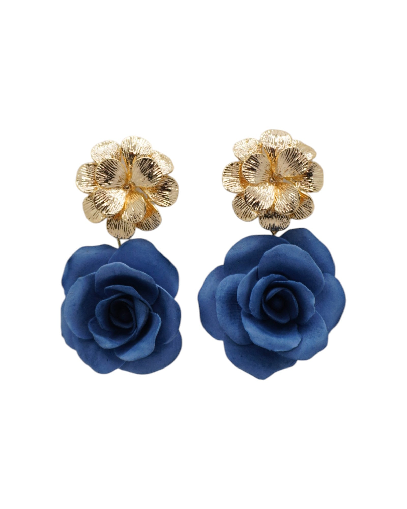 ÉLORIA (fleur) | Boucles d'oreilles en argile polymère
