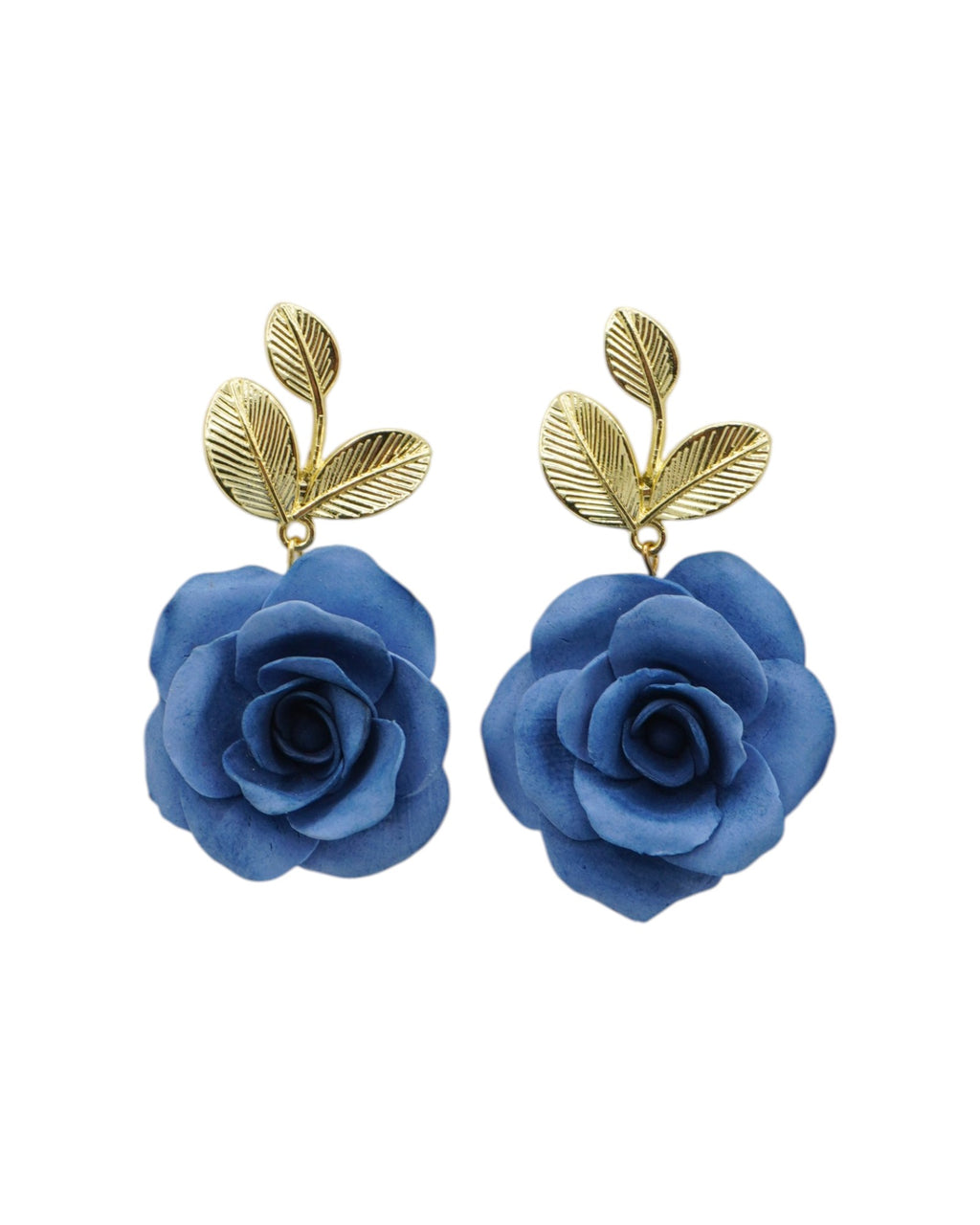 ÉLORIA (grand feuillage) | Boucles d'oreilles en argile polymère