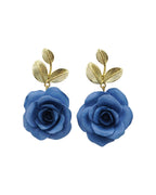 ÉLORIA (grand feuillage) | Boucles d'oreilles en argile polymère