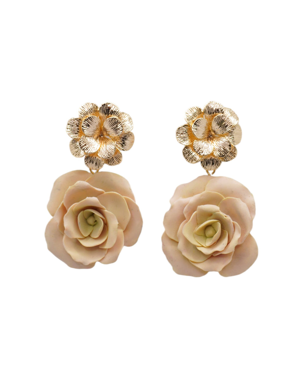 ÉLORIA (fleur) | Boucles d'oreilles en argile polymère
