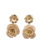 ÉLORIA (fleur) | Boucles d'oreilles en argile polymère