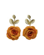 ÉLORIA (grand feuillage) | Boucles d'oreilles en argile polymère