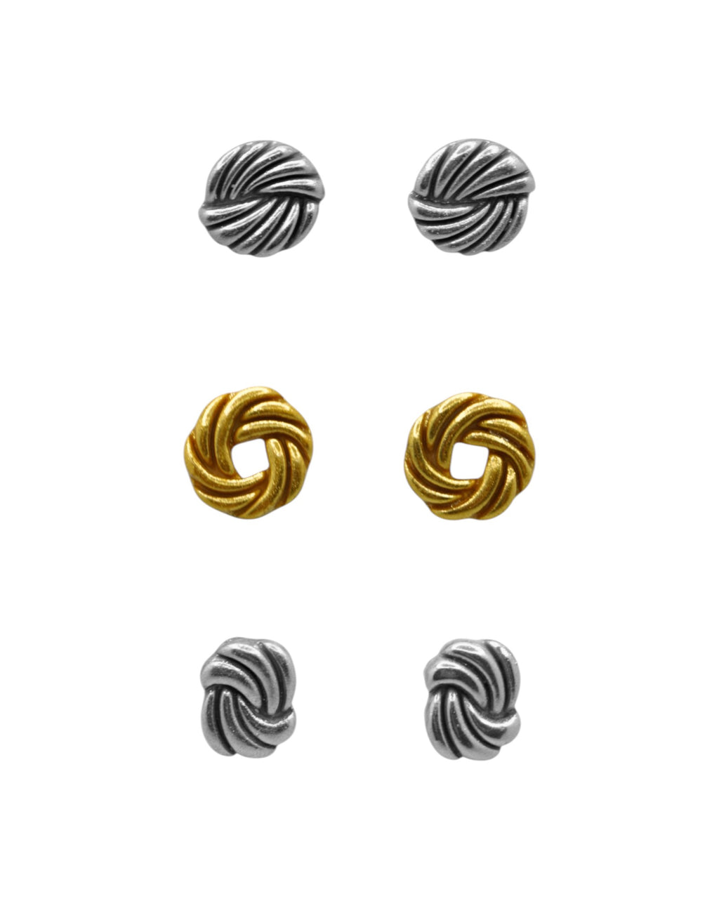 Pack de 3 | Clous d'oreilles en argile polymère