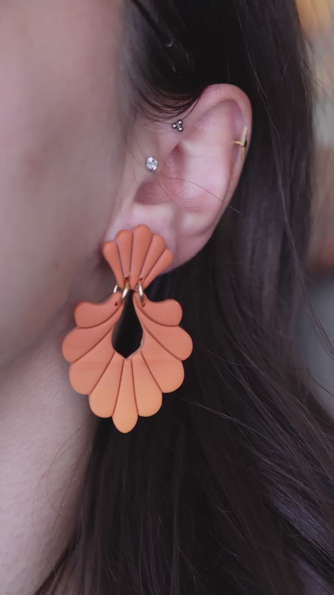 SIENNA | Boucles d'oreilles en argile polymère