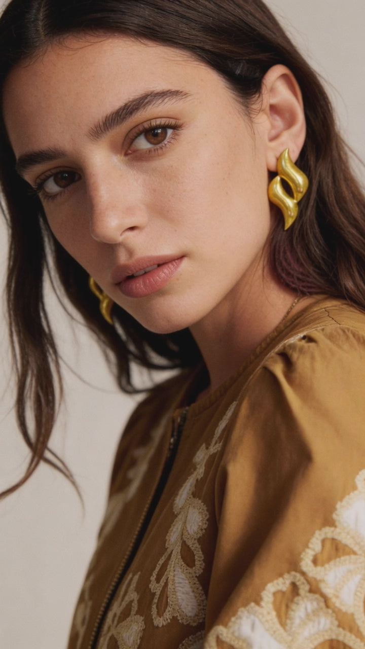 AGATHE | Boucles d'oreilles en argile polymère